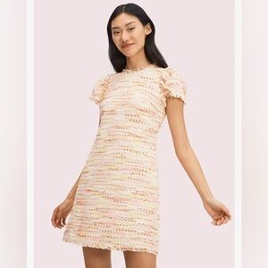 Kate Spade Tweed Pink and Yellow Dress